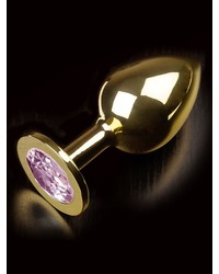 Dolce Piccante Jewellery Large: Edelstahl-Analplug, gold/rosa