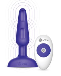 B-Vibe Trio: Vibro-Plug mit Fernbedienung, lila - vergleichen und g&uuml;nstig kaufen