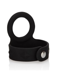 Silicone Tri-Snap Scrotum Support Ring L: Penis- und Hodenring, schwarz - vergleichen und g&uuml;nstig kaufen
