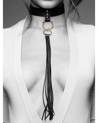 Bijoux Indiscrets Maze: Halsfessel mit Minipeitsche, schwarz - vergleichen und g&uuml;nstig kaufen