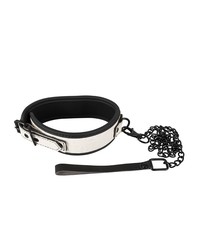 Bad Kitty Halsfessel mit Führleine, schwarz/weiß - vergleichen und g&uuml;nstig kaufen