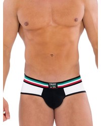Eros Veneziani H24 BiColor: Push-Up Brief, weiß/schwarz - vergleichen und g&uuml;nstig kaufen