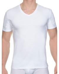 Bruno Banani Cotton Coloured: V-Neck-Shirt, weiß - vergleichen und günstig kaufen