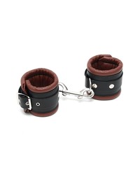 Leder-Handfesseln gepolstert, braun/schwarz - vergleichen und g&uuml;nstig kaufen