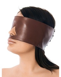 Leder-Augenmaske mit Schnürung, braun - vergleichen und günstig kaufen