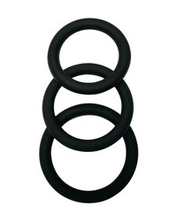 Malesation Cock Ring Set: Penisringe-Set, schwarz