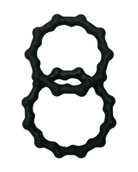 Malesation Bead Ring Set: Penisringe-Set, schwarz - vergleichen und g&uuml;nstig kaufen