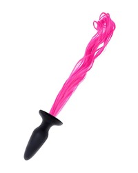 Unicorn Tails Pink: Analplug mit Schweif, schwarz/pink - vergleichen und g&uuml;nstig kaufen