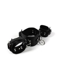 MOI Submission Say What&rsquo;: Halsband mit Handfesseln, schwarz - vergleichen und g&uuml;nstig kaufen