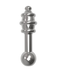 Diogol Jaz Nh!: Vibro-Analplug (45mm), silber
