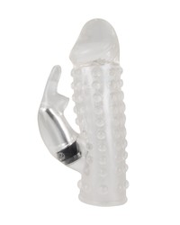 Vibrating Xtension: Penishülle mit Klitorisreizer, transparent - vergleichen und g&uuml;nstig kaufen