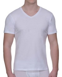 Bruno Banani Pure Cotton: V-Neck-Shirt 2er Pack, weiß - vergleichen und günstig kaufen