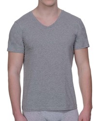 Bruno Banani Pure Cotton: V-Neck-Shirt 2er Pack, grau - vergleichen und günstig kaufen