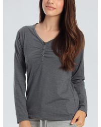 Sassa Melange Mix & Match: Lounge Shirt, graphit - vergleichen und g&uuml;nstig kaufen