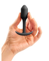 B-Vibe Snug Plug 1: Analplug, schwarz