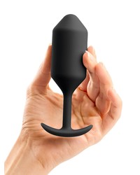 B-Vibe Snug Plug 3: Analplug, schwarz