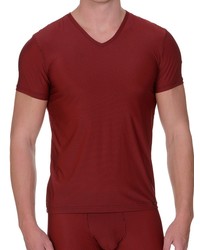 Bruno Banani Rays: V-Neck-Shirt, rot/schwarz - vergleichen und günstig kaufen