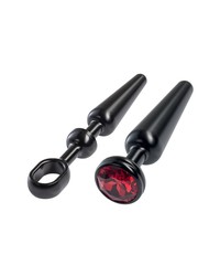 Malesation Alu-Plug mit Stoßgriff mittel, schwarz/rot - vergleichen und g&uuml;nstig kaufen