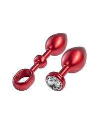 Malesation Alu-Plug mit Stoßgriff groß, rot/weiß