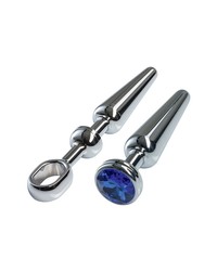 Malesation Alu-Plug mit Stoßgriff mittel, silber/blau