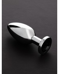 Triune Jeweled Butt Plug Black: Edelstahl-Analplug mit Kristall, schwarz