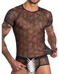 Eros Veneziani Adamo: T-Shirt, schwarz - vergleichen und günstig kaufen