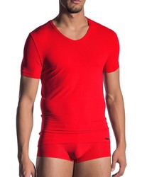 Olaf Benz RED1802: V-Neck-Shirt, rot - vergleichen und günstig kaufen