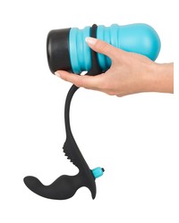 Rebel & Rocks-Off The Surge: Masturbator mit Vibro-Analplug, blau - vergleichen und g&uuml;nstig kaufen