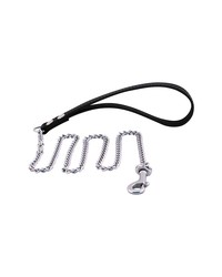 Mister B Puppy Leash Chain: Führkette, silber/schwarz - vergleichen und g&uuml;nstig kaufen