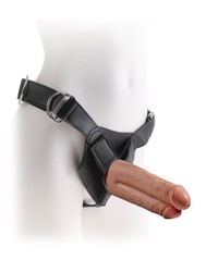 King Cock Strap-On Harness 7??: Strap-On mit Doppeldildo 7??, caramell - vergleichen und g&uuml;nstig kaufen