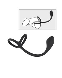 Black Velvets: Cockring mit Analplug, schwarz - vergleichen und g&uuml;nstig kaufen