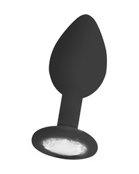 Ouch! Regular Diamond Butt Plug: Analplug mit Kristall, schwarz