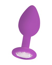 Ouch! Regular Diamond Butt Plug: Analplug mit Kristall, lila