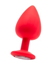 Ouch! Extra Large Diamond Butt Plug: Analplug mit Kristall, rot