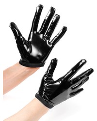 Patrice Catanzaro Molly: Lack-Handschuhe, schwarz