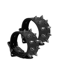 Ouch! Skulls and Bones Spiked Handcuffs: Handfesseln, schwarz - vergleichen und g&uuml;nstig kaufen