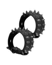 Ouch! Skulls and Bones Spiked Ankle Cuffs: Fußfesseln, schwarz - vergleichen und g&uuml;nstig kaufen