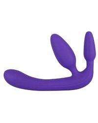 Strapless Strap-On - Vaginal-Plug + Analplug + Dildo in Einem - Lila - vergleichen und g&uuml;nstig kaufen
