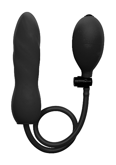Ouch! Inflatable Silicone Twist: Pump-Dildo, schwarz - vergleichen und g&uuml;nstig kaufen