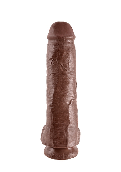Realistischer Dildo Jones mit Hoden braun - vergleichen und g&uuml;nstig kaufen