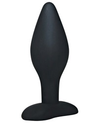 Black Velvet Large: Analplug, schwarz