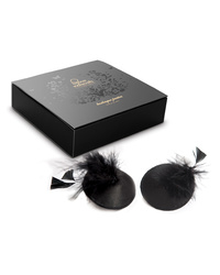 ?Burlesque Pasties Feather & Satin?