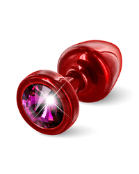 Diogol Buttplug Anni Round: Analplug (25mm), rot/pink