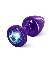 Diogol Buttplug Anni Round: Analplug (25mm), lila/blau