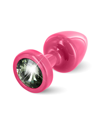 Diogol Buttplug Anni Round: Analplug (25mm), pink/schwarz
