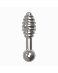 Diogol Jaz Mh!: Vibro-Analplug (45mm), silber