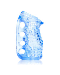 Masturbator „Fleshskins Grip Blue Ice“, Superskin, beidseitig offen