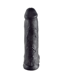 Realistischer Dildo Jones mit Hoden schwarz