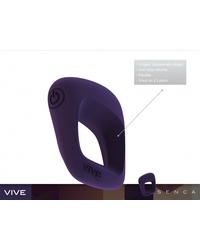 Vive Senca: Vibro-Penisring und Aufliegevibrator, violett