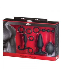 Malesation Premium Anal: Analtoy-Set, schwarz/rot